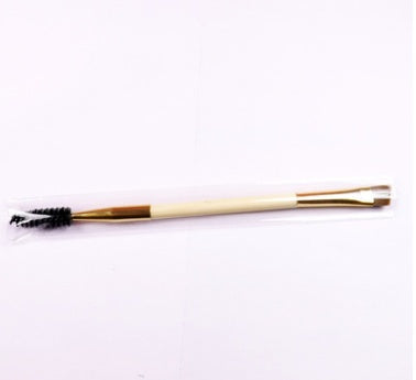 Bamboo handle double eyebrow brush Eyebrow brush eyebrow comb Eyebrow brush Eyelash brush dual purpose brush